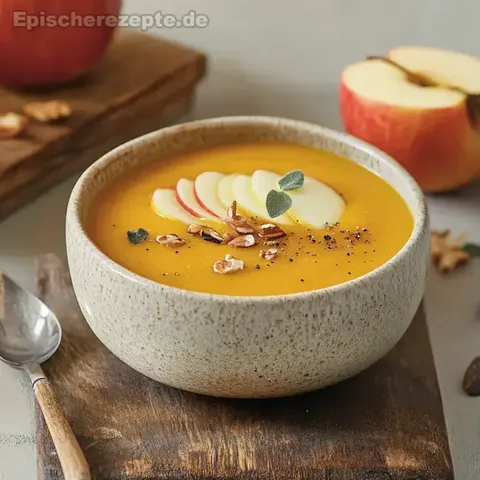 Kürbissuppe mit Apfel