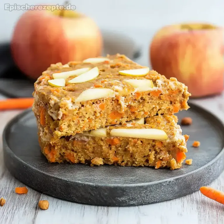 Gesunder Apfel-Möhren-Kuchen