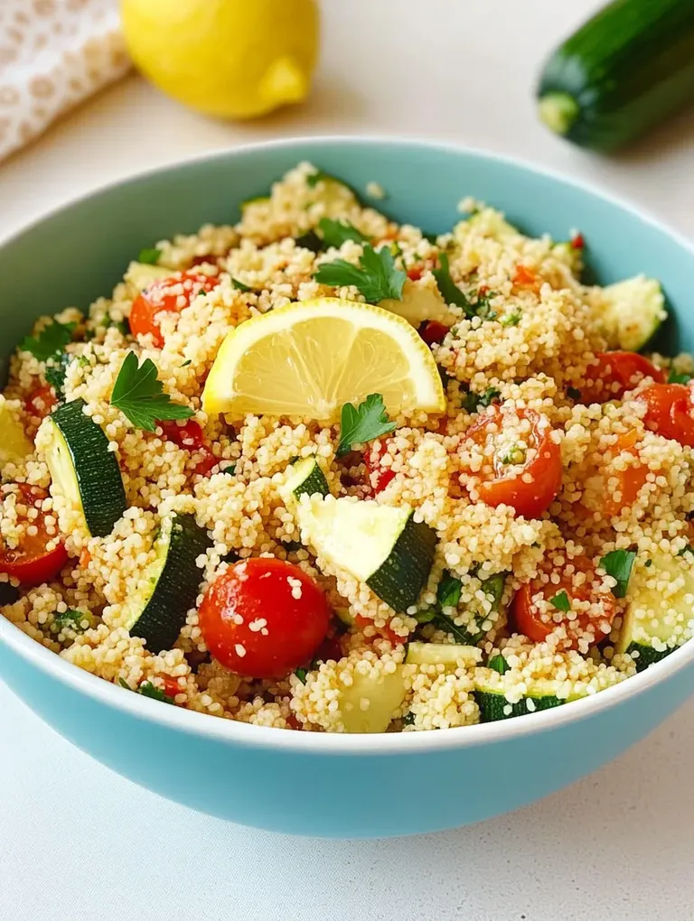 Couscous-Salat mit Zucchini – Frisch und Leicht