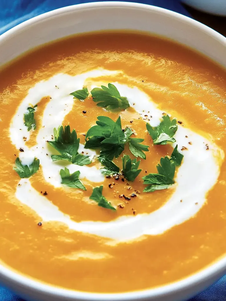 Karotten-Ingwer-Suppe mit Kokosmilch – Fruchtig und Cremig