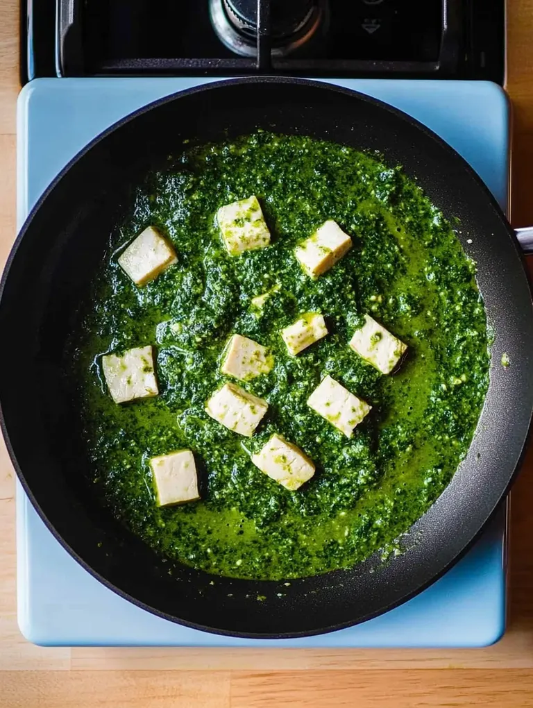 Grünkohl-Saag mit Kokosmilch und Tofu – Cremig und Würzig