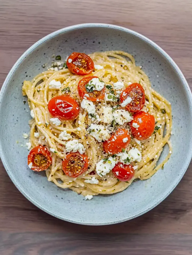Ofen-Feta-Pasta – Cremige One-Pot-Spaghetti mit Tomaten