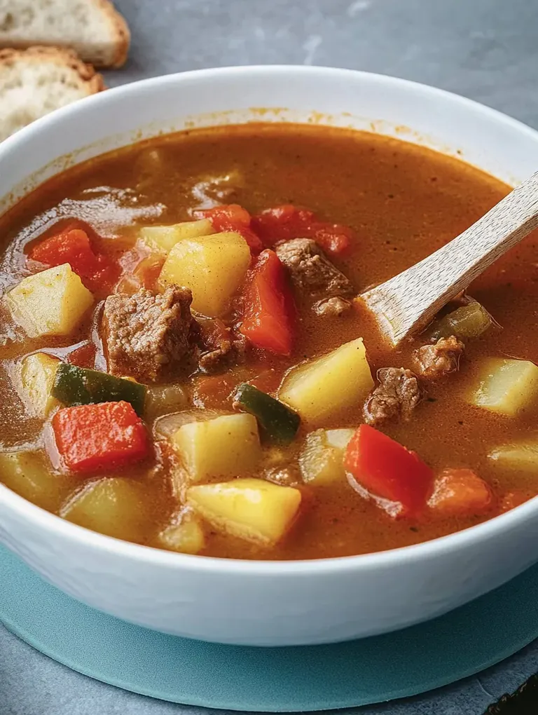 Gulaschsuppe mit Kartoffeln – Deftig nach Ungarischer Art