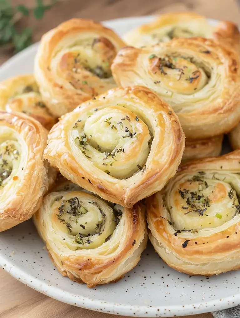 Pesto-Roomkaas Bladerdeeg-Spiralen – Knusprig, Cremig und Aromatisch