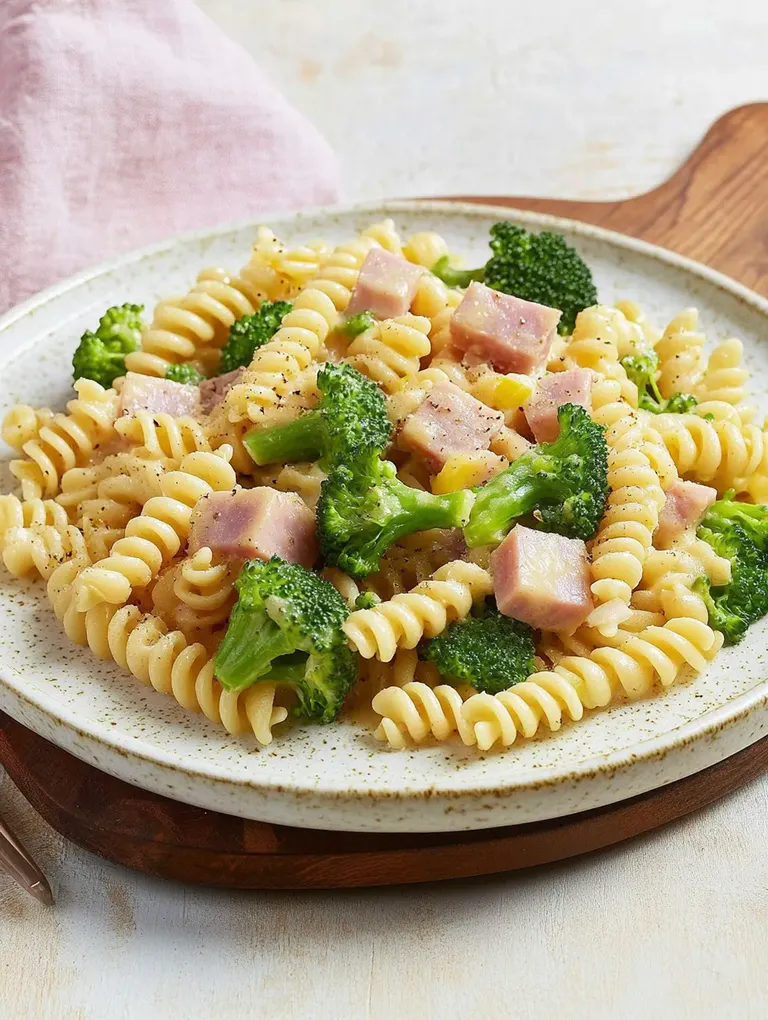 Brokkoli-Schinken-Pasta – Cremig, Herzhaft und Schnell gemacht