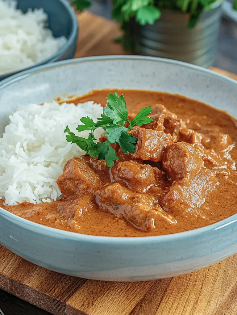 Indisches Butter Chicken mit Reis – So aromatisch & cremig!