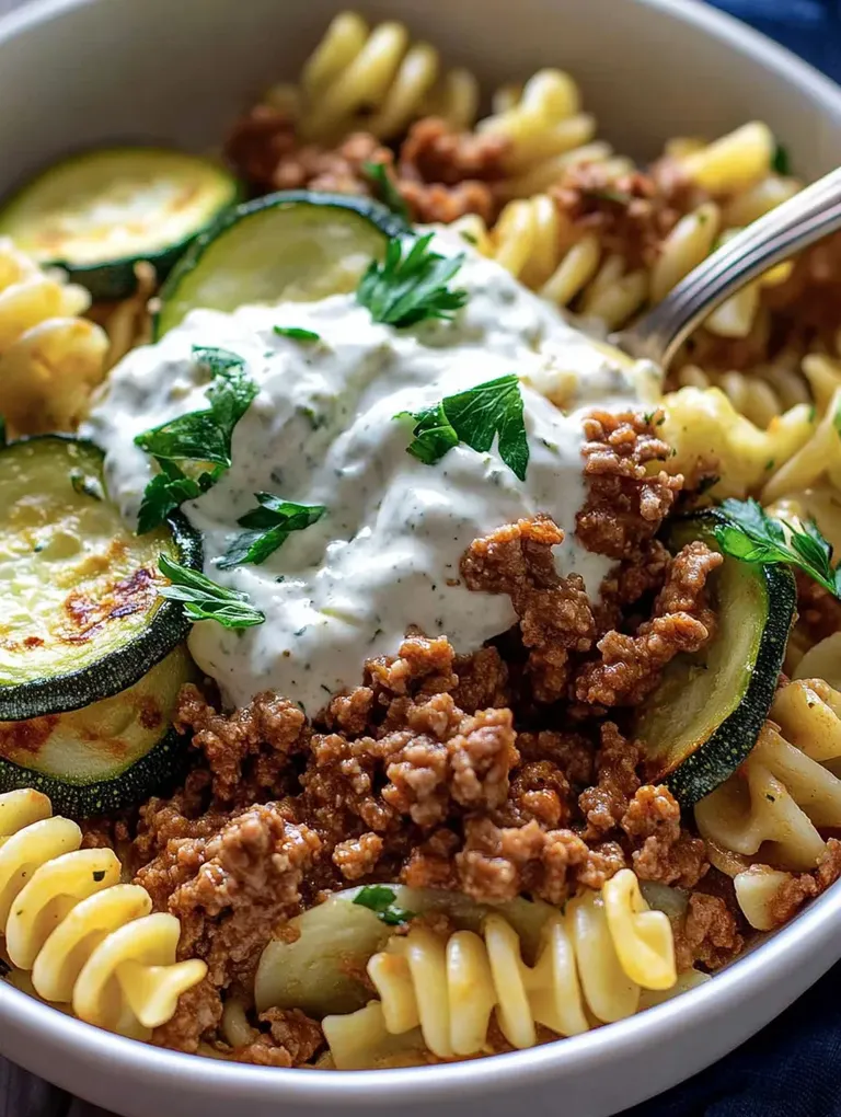 Würzige Türkische Pasta – Ein Genuss mit Joghurt & Hackfleisch