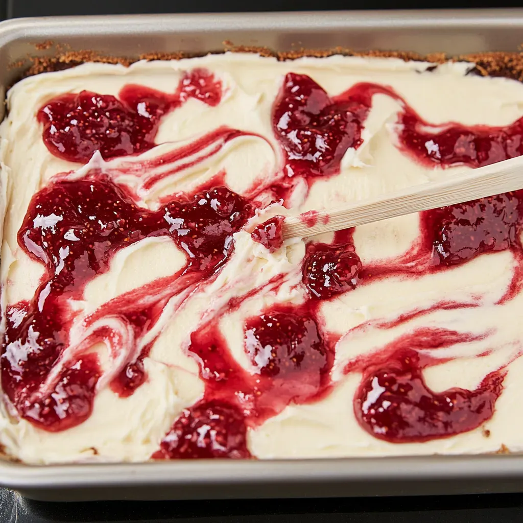 Raspberry Sheet Cake