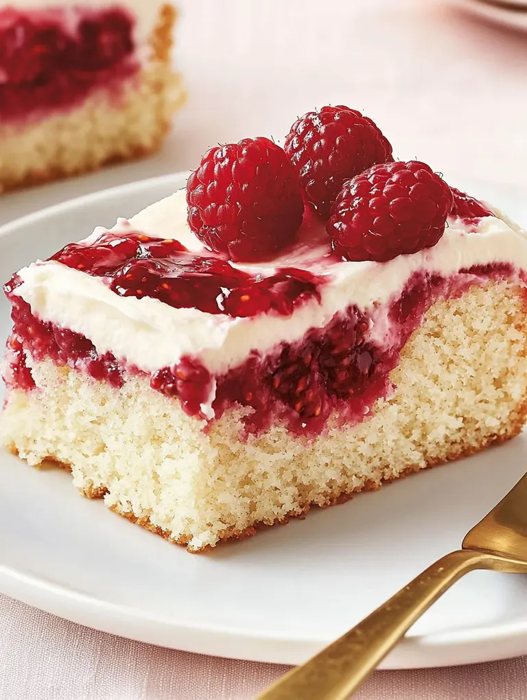 Saftiger Himbeer-Blechkuchen – Einfach & Fruchtig
