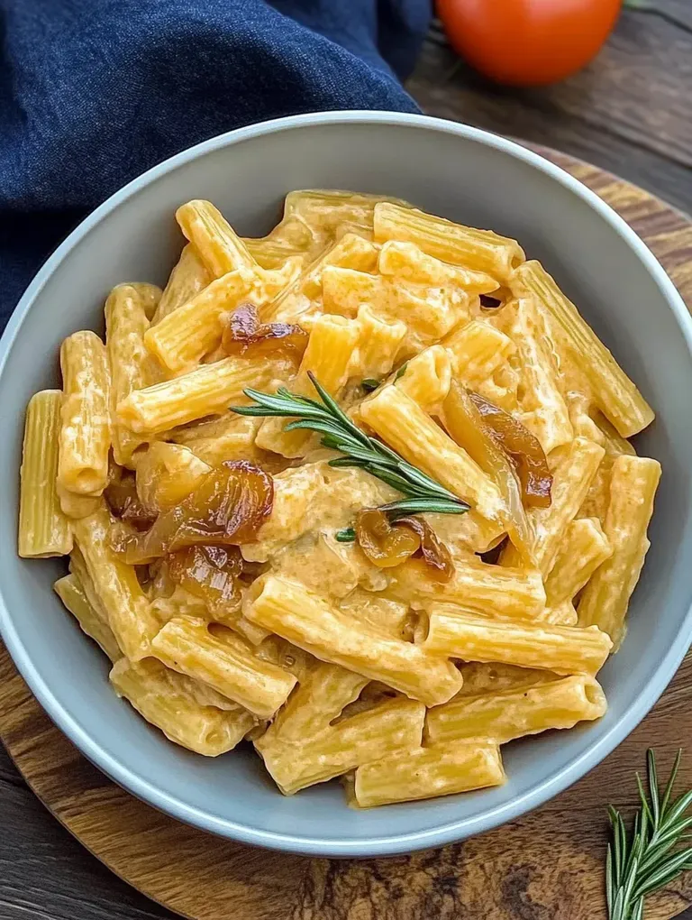 Pasta im Zwiebelkaramell