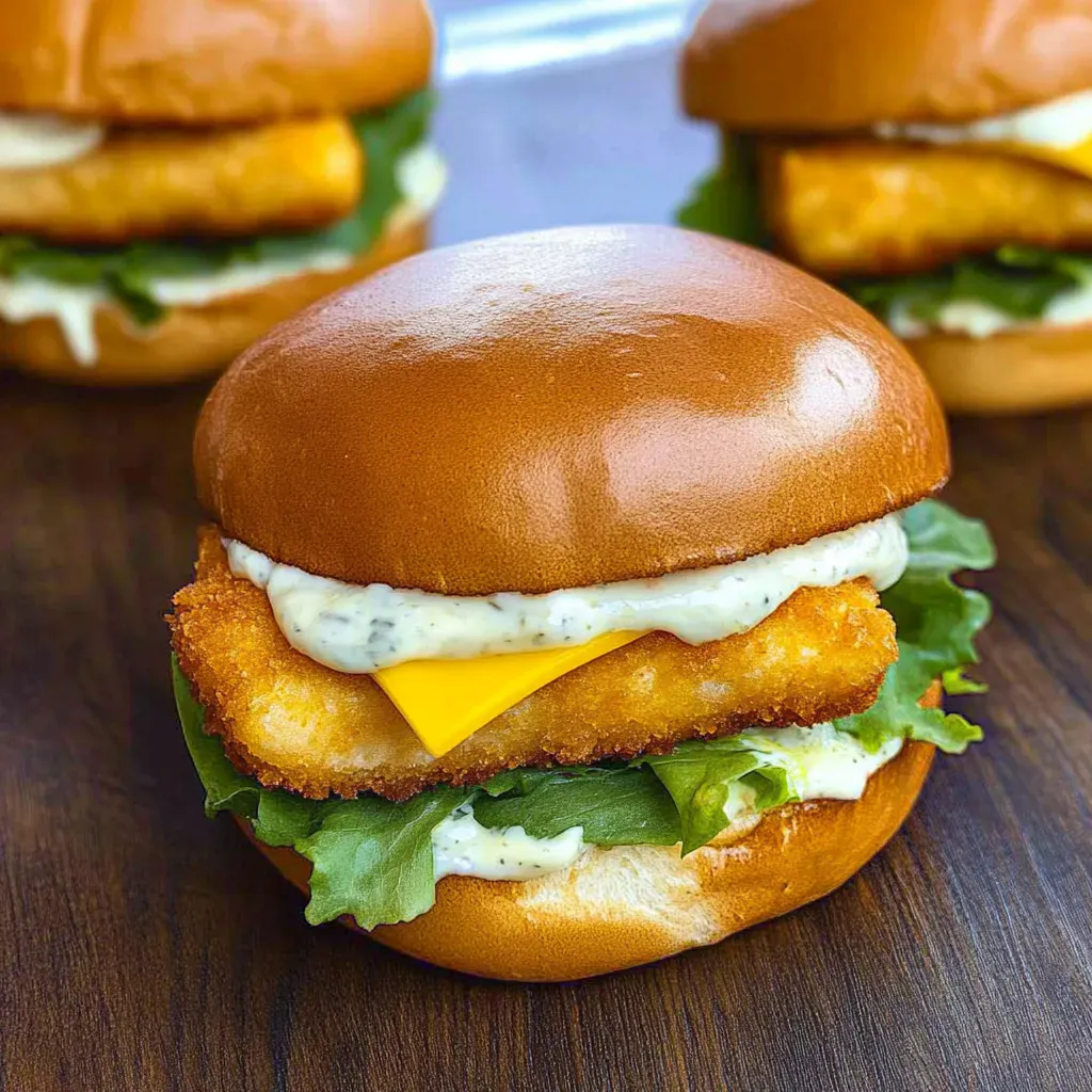 Fisch Burger wie von MC Donalds