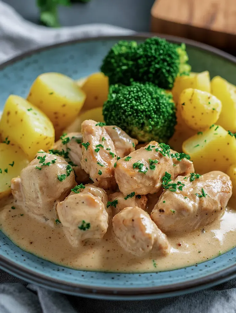 Zwiebel-Sahne-Geschnetzeltes: Blitzschnell & unglaublich lecker!