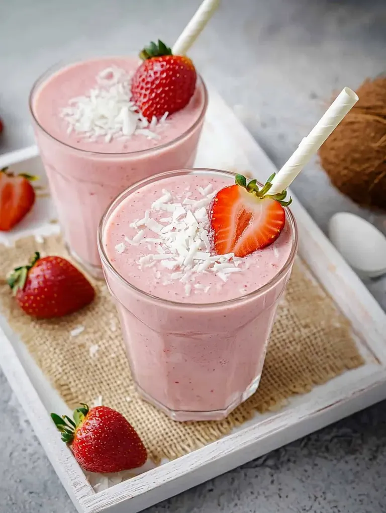 Vitaler Erdbeer-Bananen-Smoothie – Gesund & Lecker