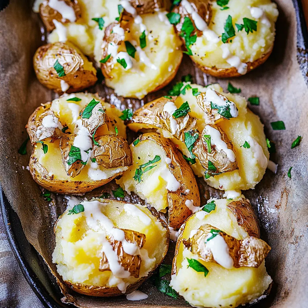 Smashed Potatoes oder einfach Quetschkartoffeln