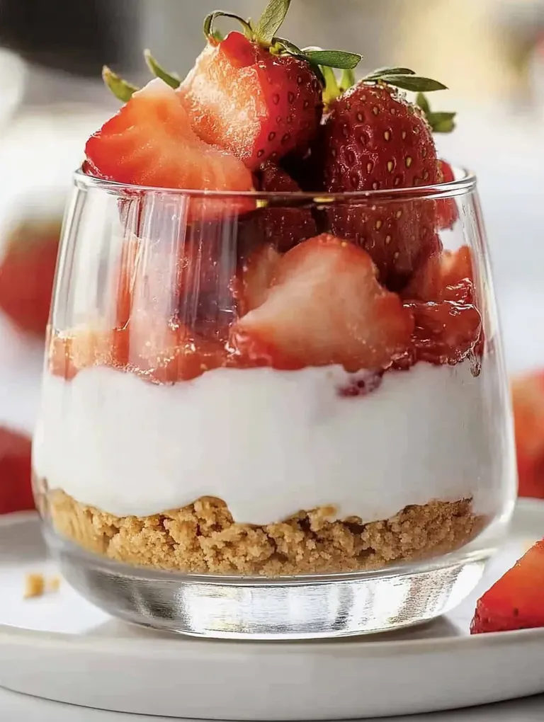 Schnelles Erdbeer-Joghurt-Dessert im Glas – Perfekt für den Sommer