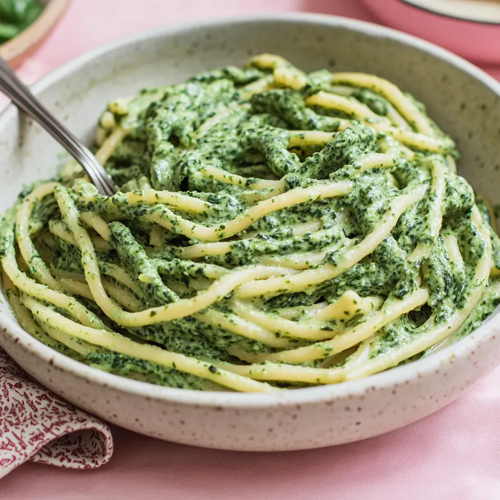 Spaghetti mit Rahmspinat – schnell, vegan & ohne Fix