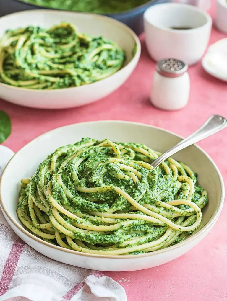 Cremige Spaghetti mit Rahmspinat – vegan und fix ohne Fix
