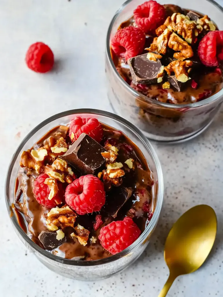 Cremige Schoko Overnight Oats – gesund und köstlich
