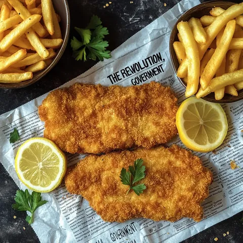 Panierte Schnitzel aus dem Backofen (schnelles Rezept)