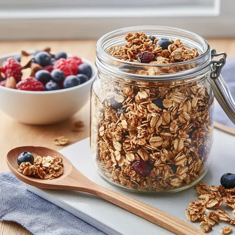 Knuspriges Granola ohne Zucker – Gesund & Lecker