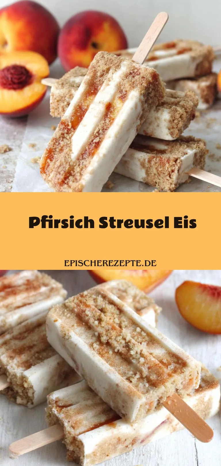 Template of Pfirsich Streusel Eis
