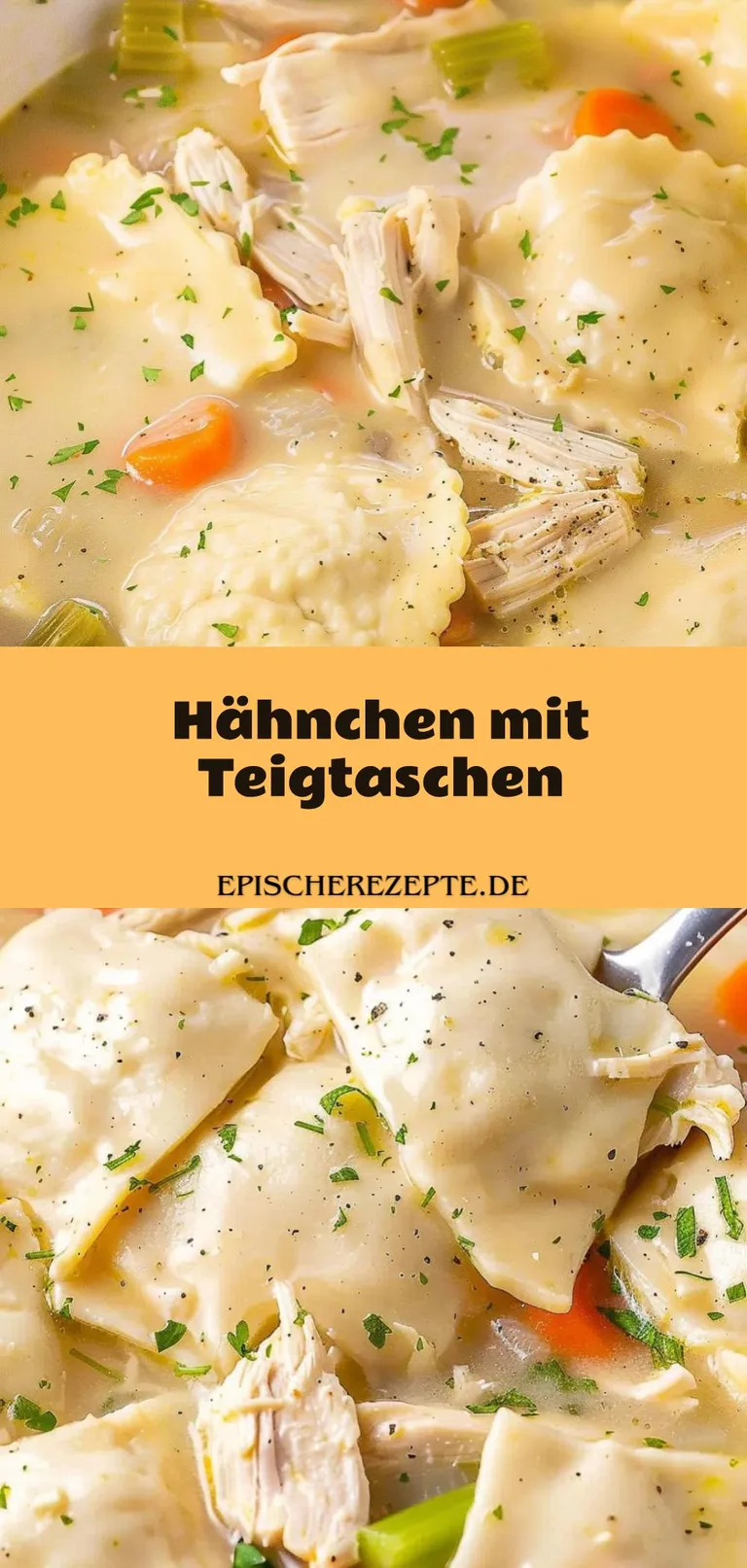 Template of Hähnchen mit Teigtaschen