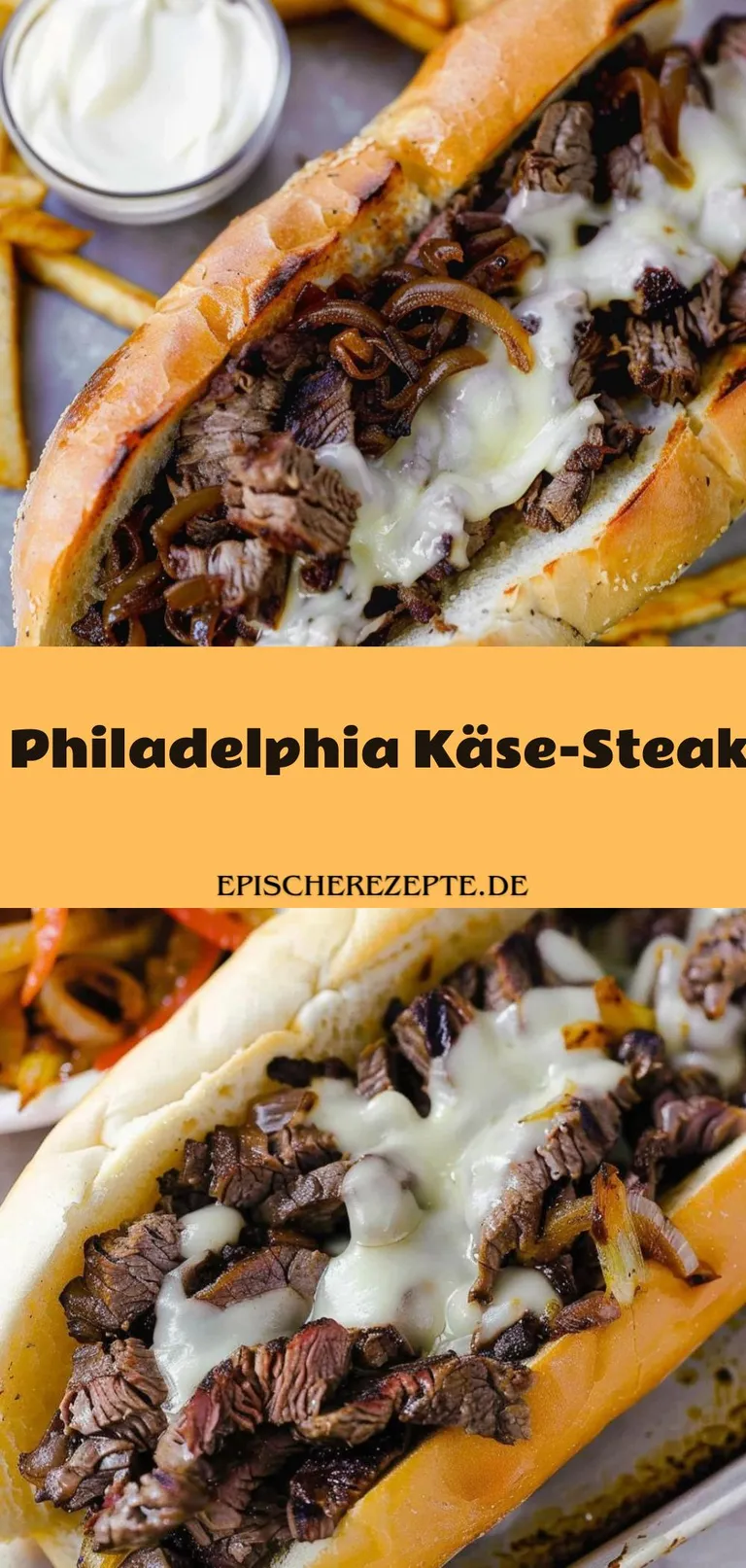 Template of Philadelphia Käse-Steak