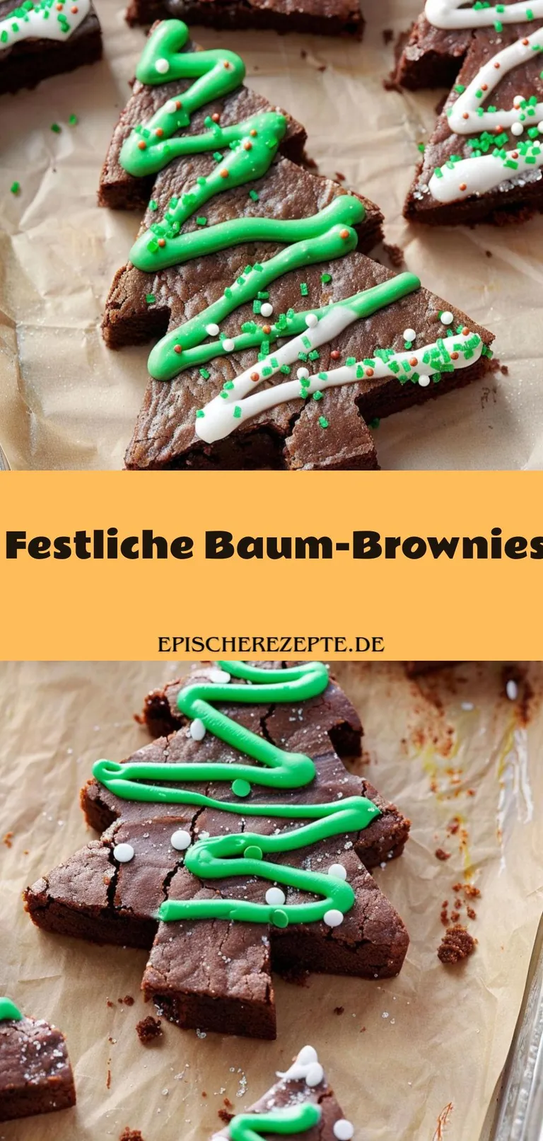Template of Festliche Baum-Brownies