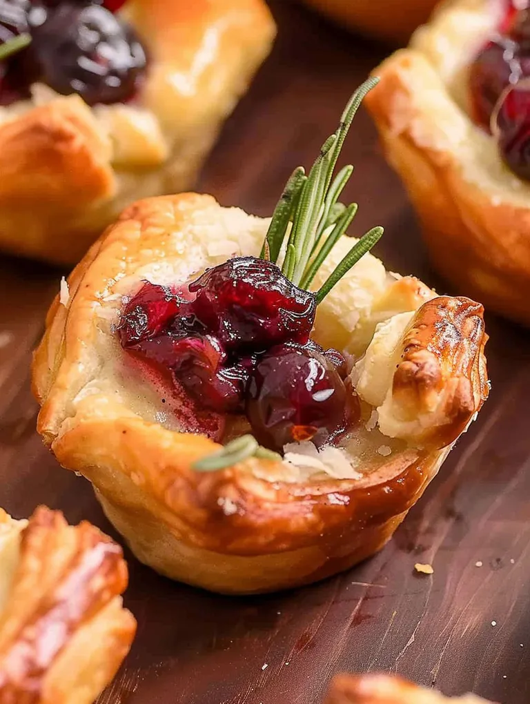 A small pastry with a cranberry filling.