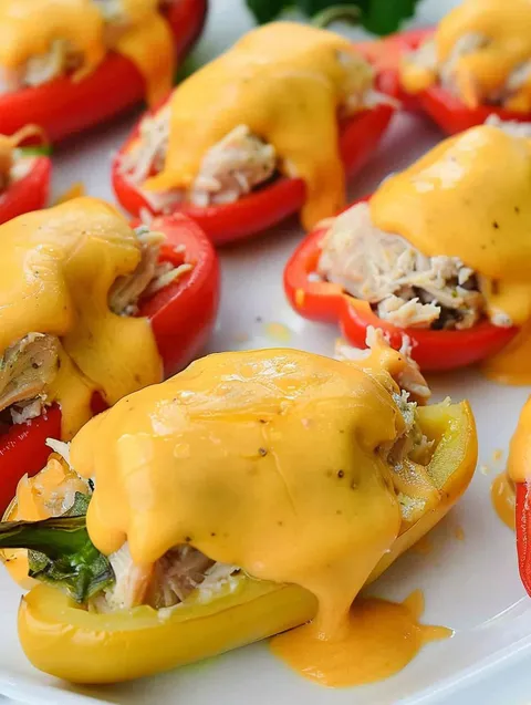 A plate of tuna melt poppers.