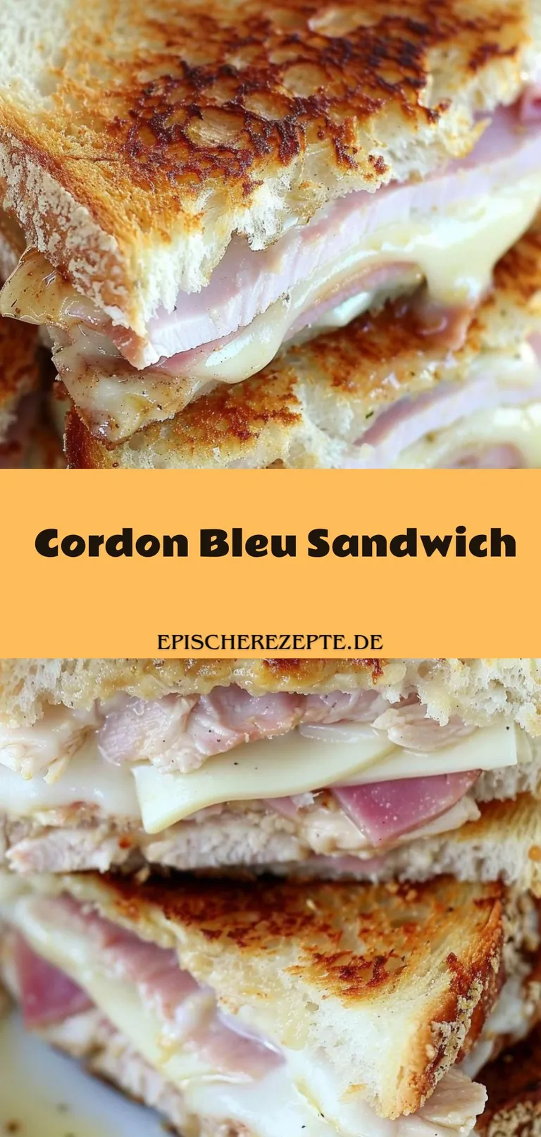 Template of Cordon Bleu Sandwich