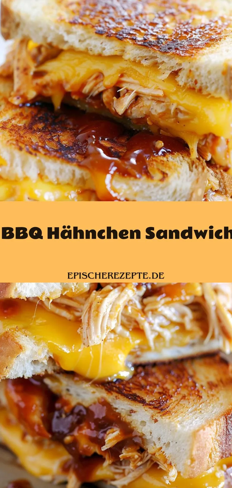 Template of BBQ Hähnchen Sandwich