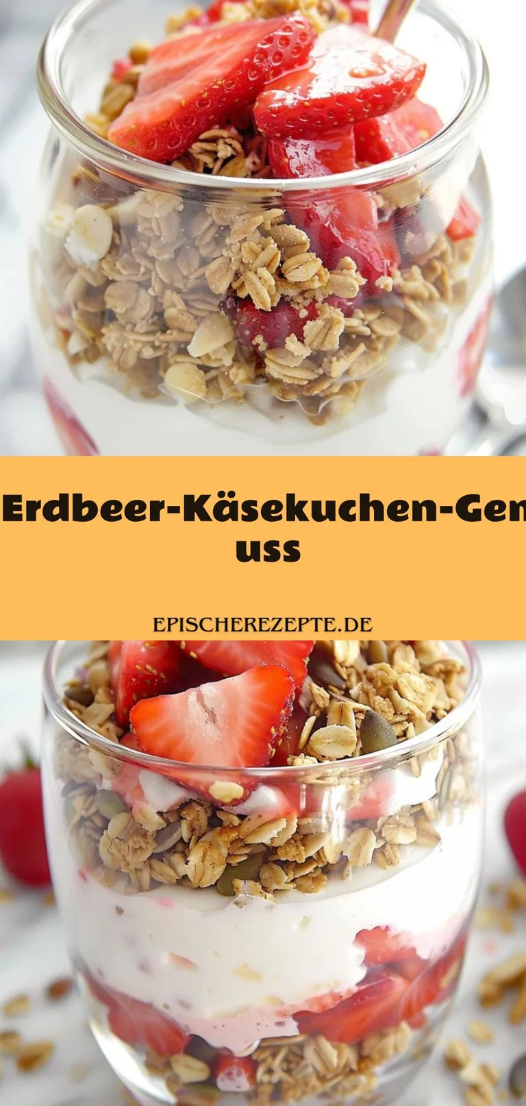 Template of Erdbeer-Käsekuchen-Genuss