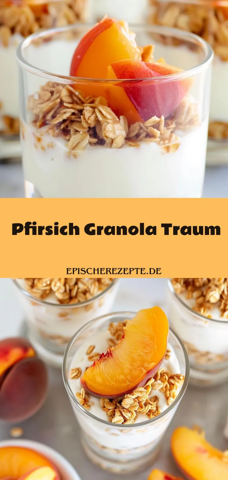 Template of Pfirsich Granola Traum