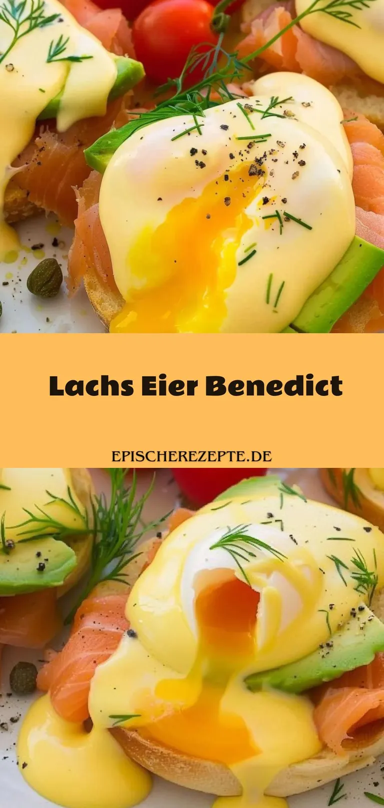 Template of Lachs Eier Benedict