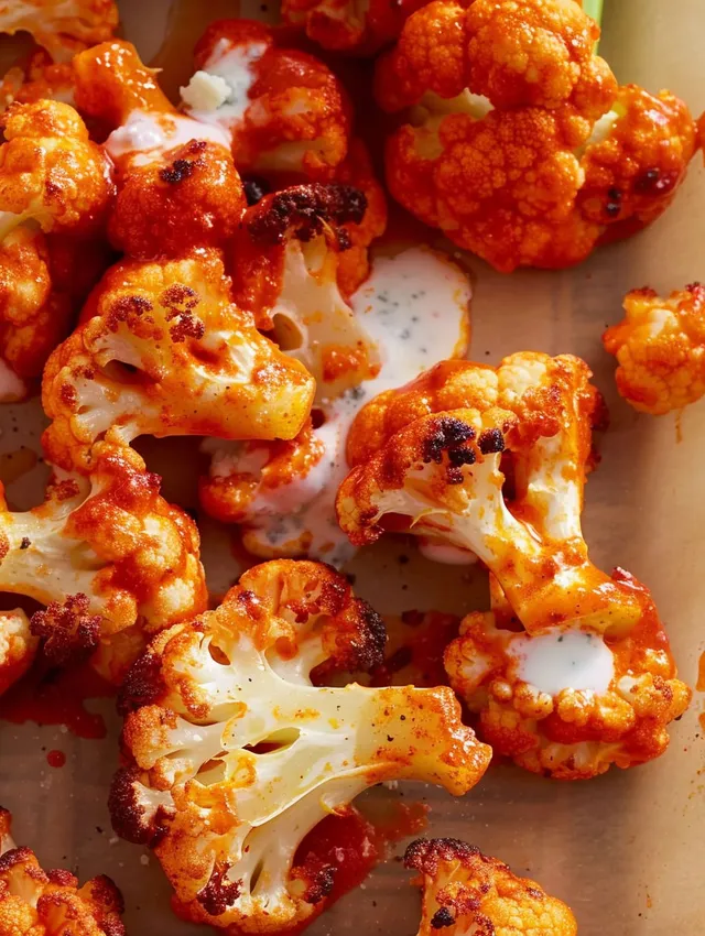 A close up of a buffalo cauliflower.