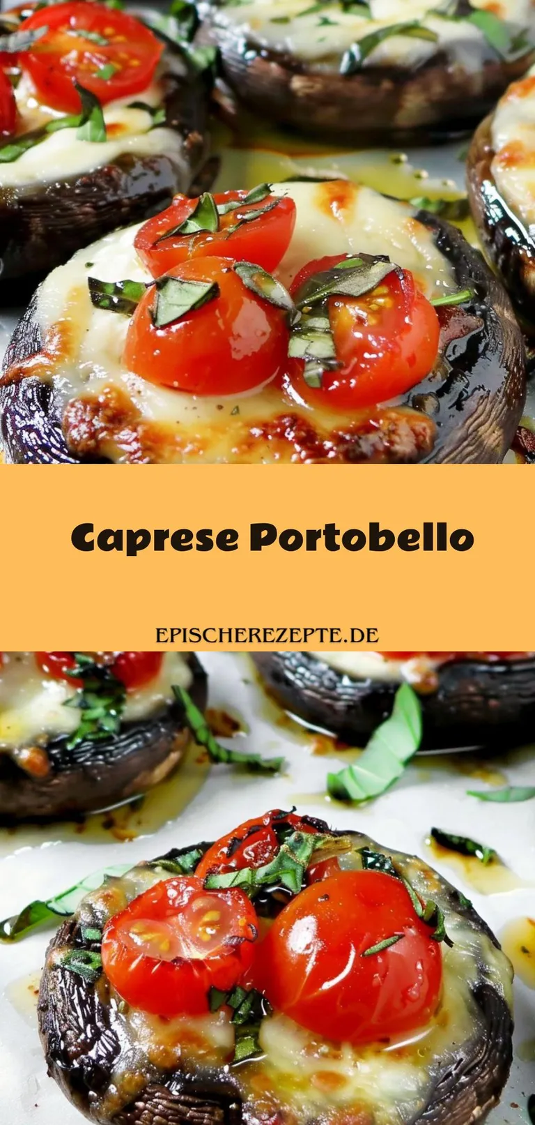 Template of Caprese Portobello
