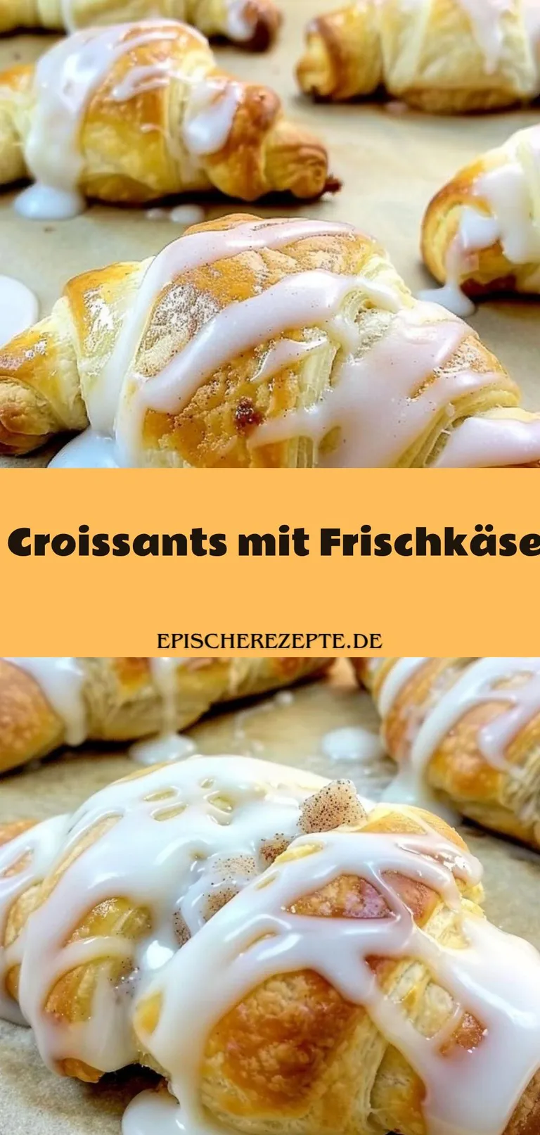 Template of Croissants mit Frischkäse