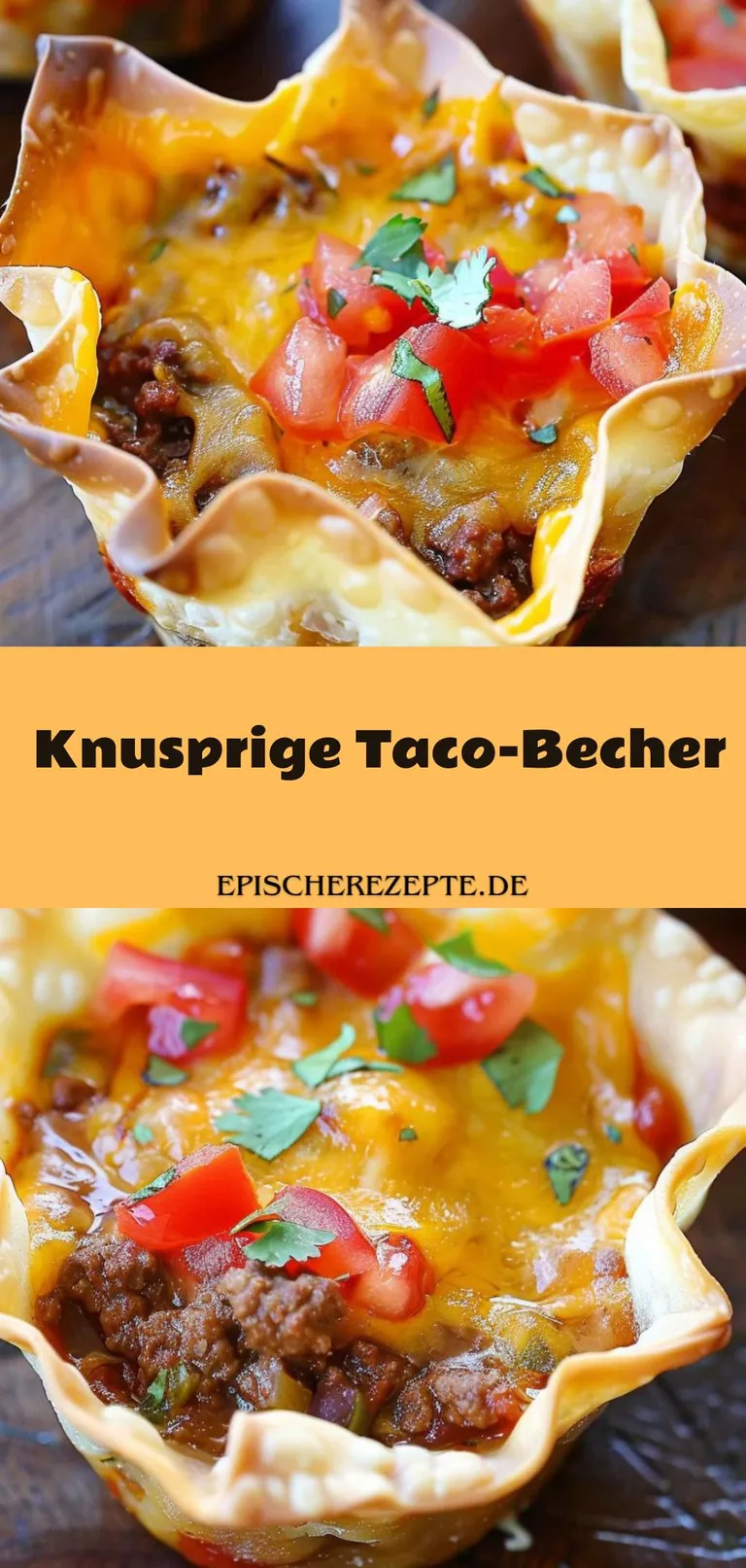 Template of Knusprige Taco-Becher