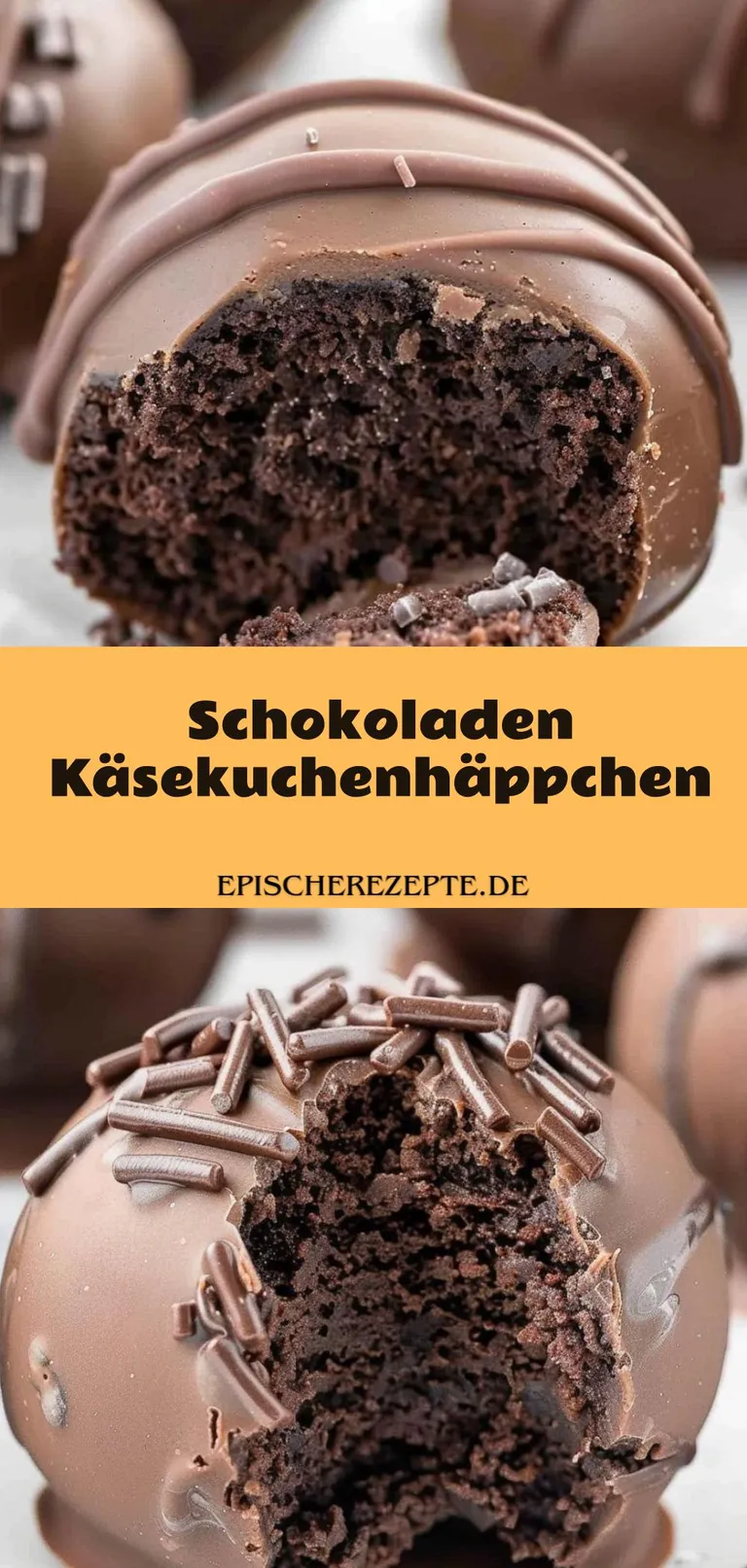 Template of Schokoladen Käsekuchenhäppchen