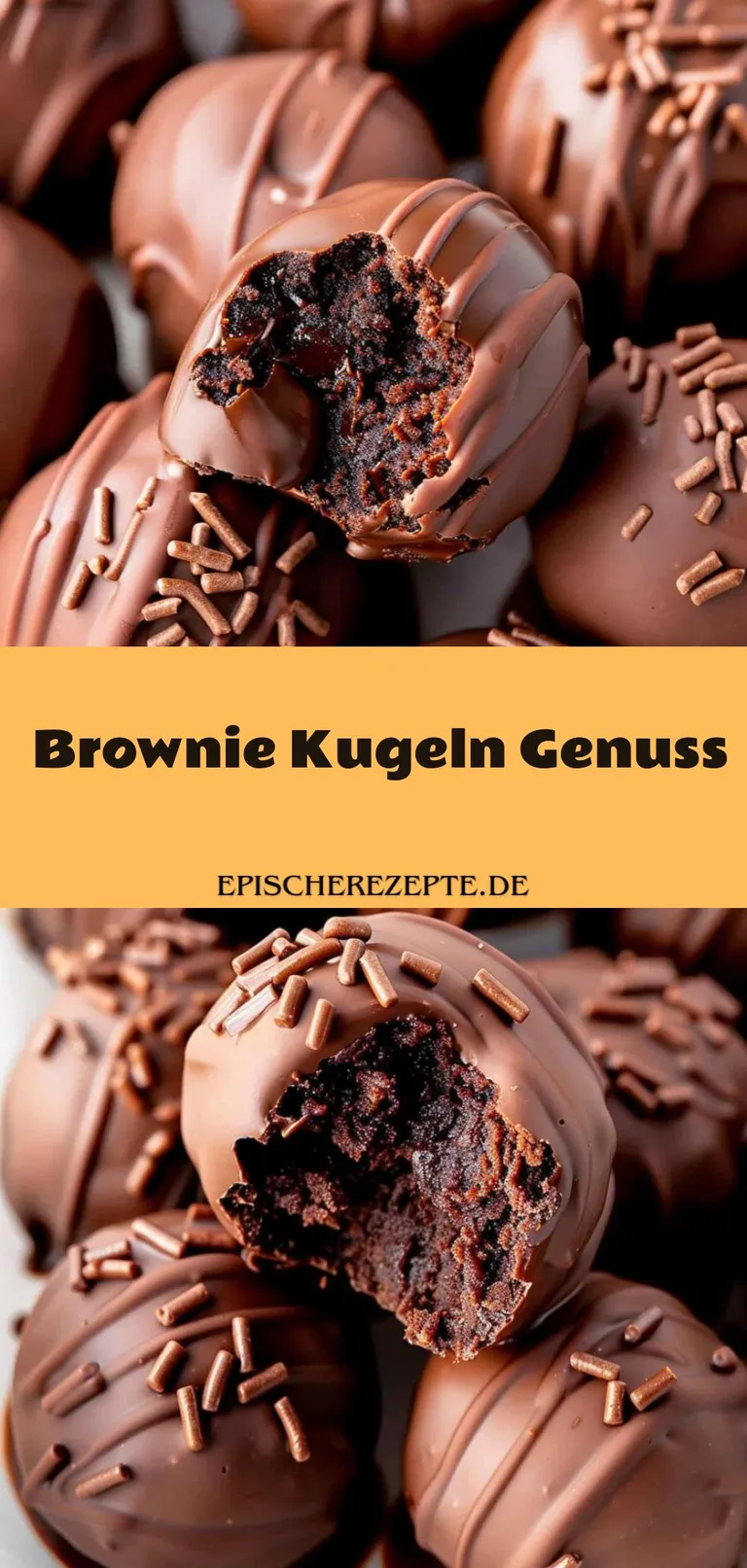 Template of Brownie Kugeln Genuss