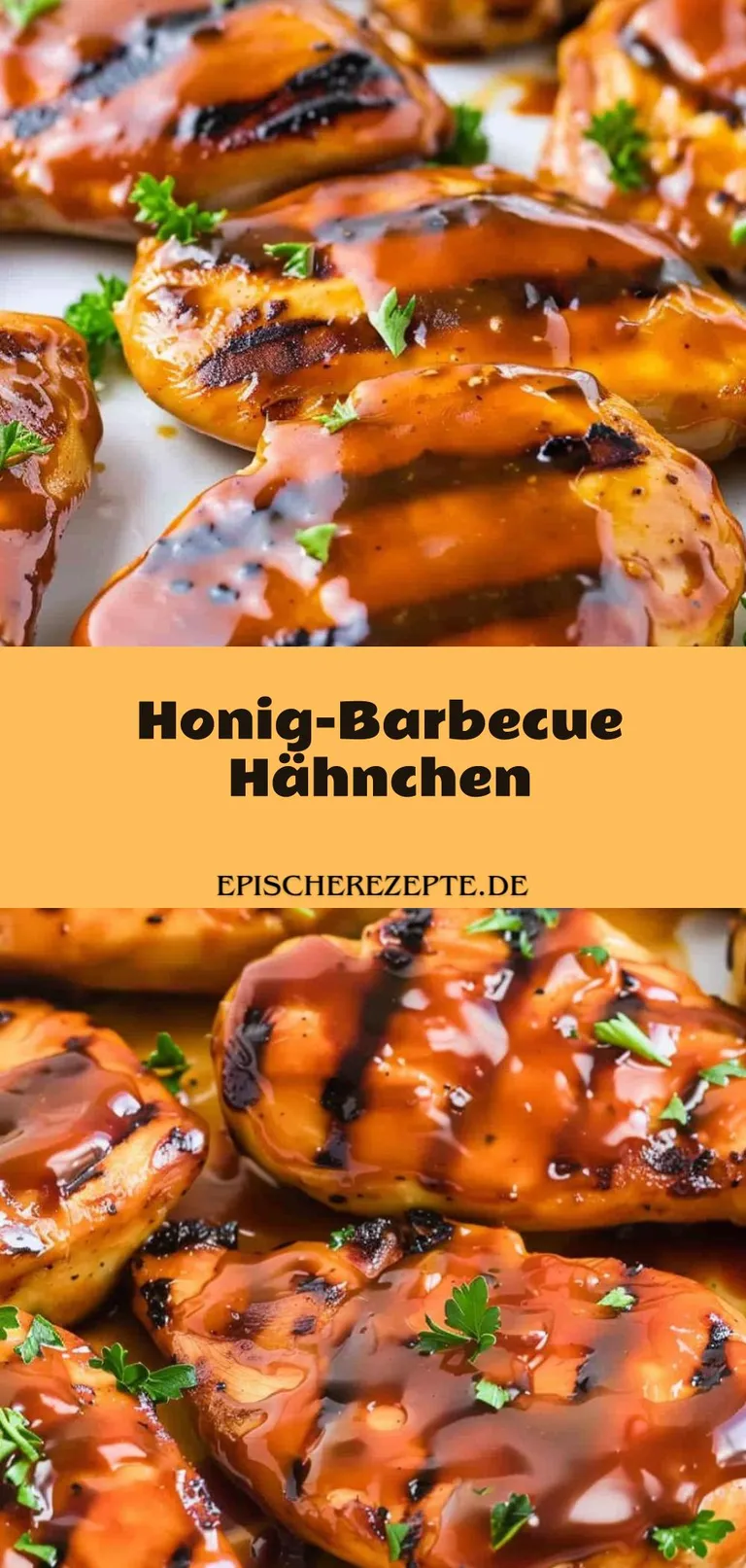 Template of Honig-Barbecue Hähnchen
