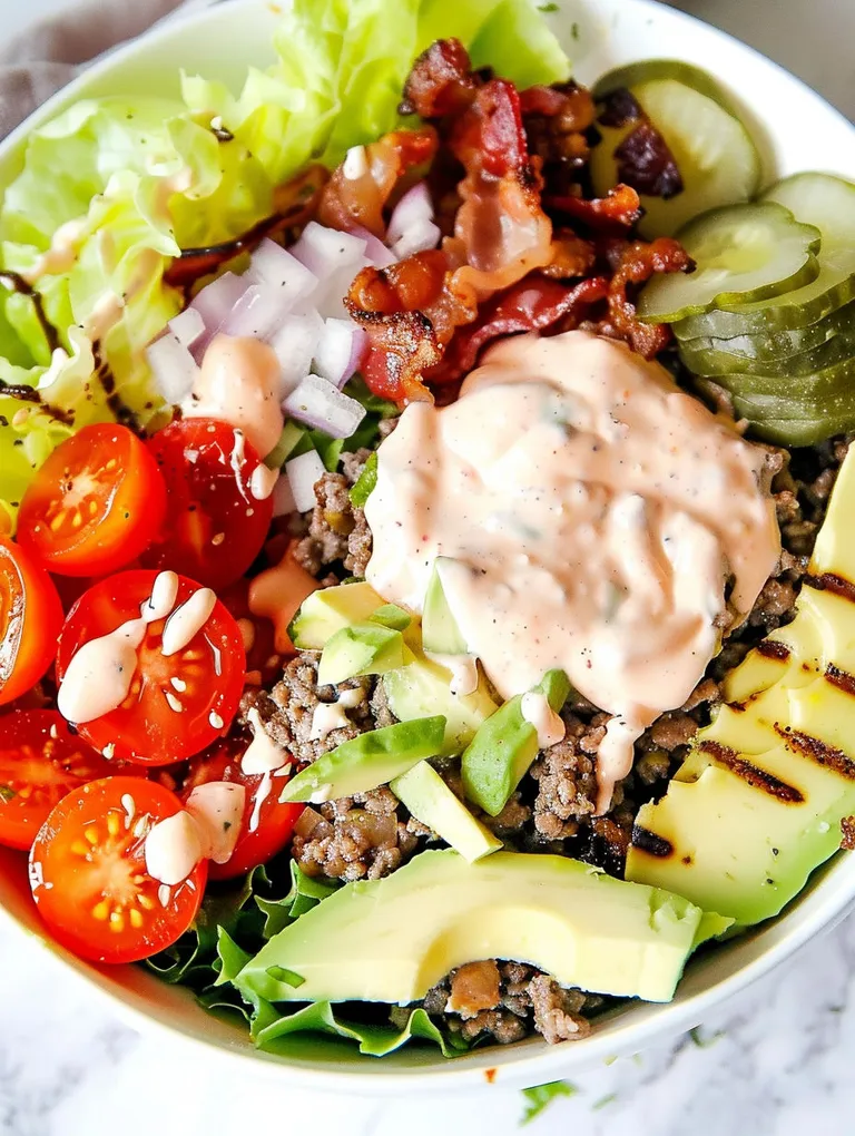A bowl of food with a variety of ingredients.