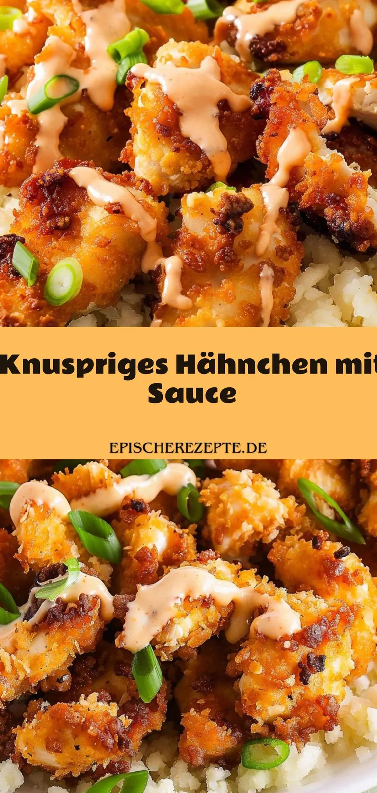 Template of Knuspriges Hähnchen mit Sauce