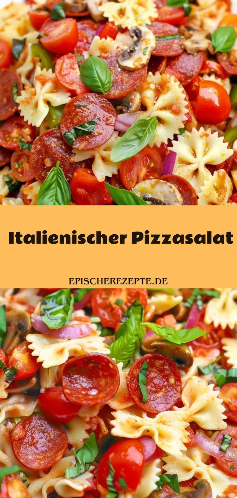 Template of Italienischer Pizzasalat