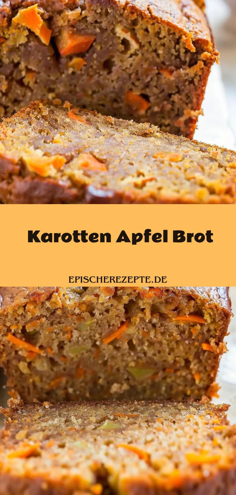 Template of Karotten Apfel Brot