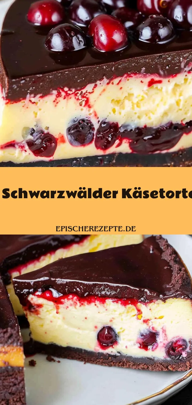 Template of Schwarzwälder Käsetorte