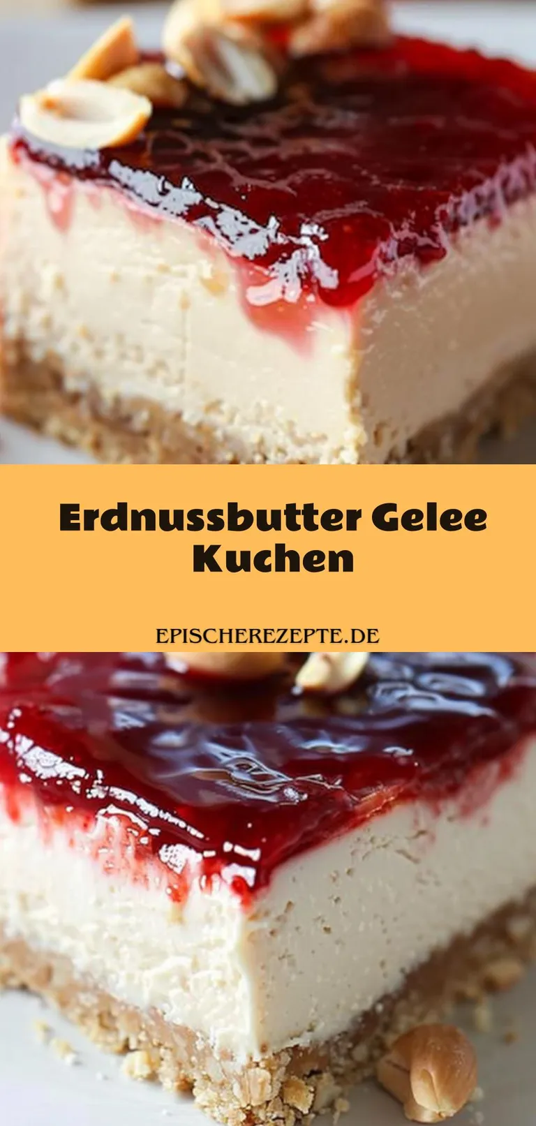 Template of Erdnussbutter Gelee Kuchen